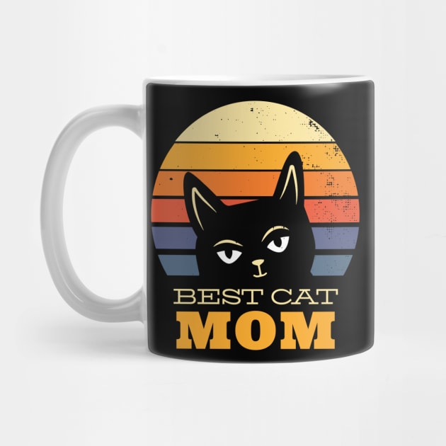 Best cat mom ever in vintage style by Midoart